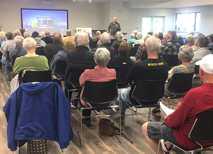 Community members attended the West Liberty Heritage Foundation sponsored history program on Sunday, April 7 at the West Liberty Community Center