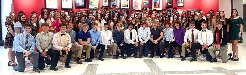 The Phyllis Heuer Chapter of National Honor Society at North Scott High School.