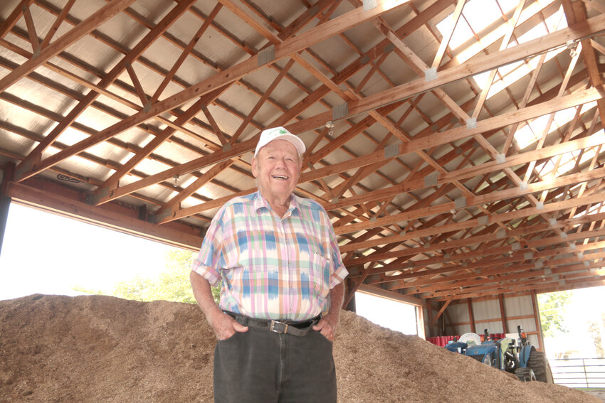 Gary Bein poses in the MVF show barn where he's judged and organized many shows.