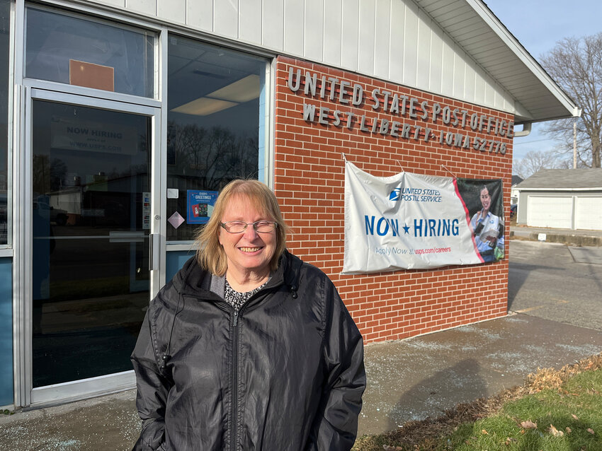 Pam Wever, retiring West LIberty postal worker.