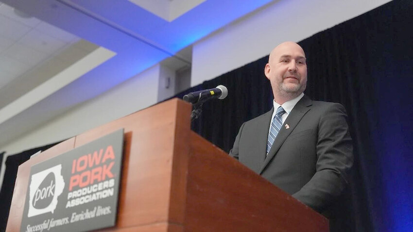 Aaron Juergens assumes presidency of the Iowa Pork Producers Association at its Jan. 21 meeting in Des Moines.