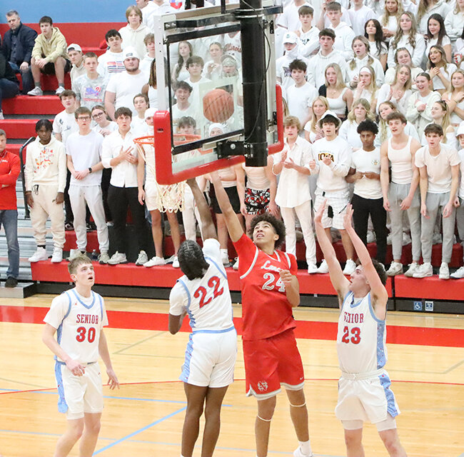 Lancer sophomore Josiah Harrington scored a game-high 24 points trying to will his team to an upset victory.