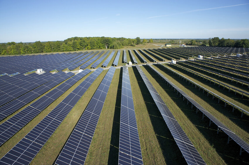An Invenergy solar panel operation.