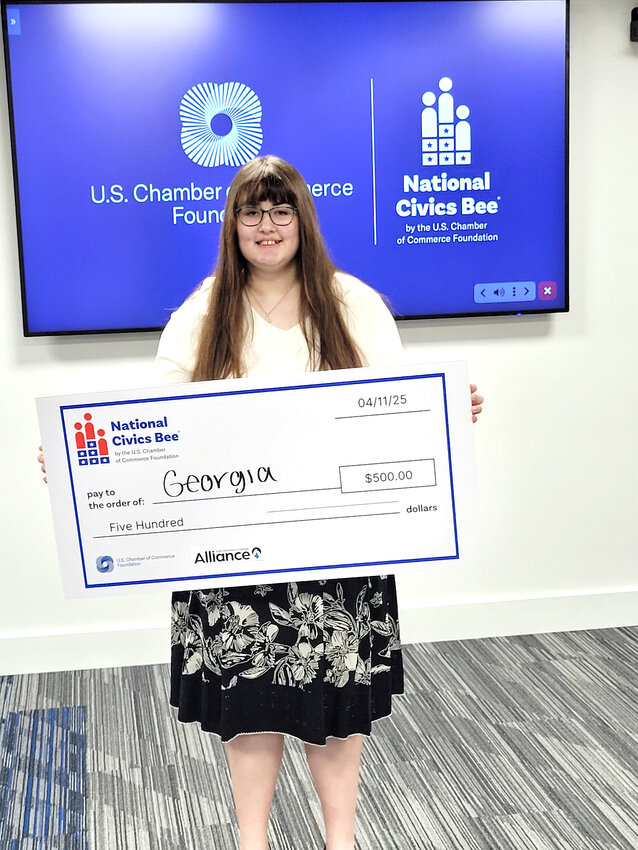 Georgia Clark and Olivia DeShazo participated in the National Civics Bee in Des Moines. DeShazo placed fourth, while Clark won the competition.