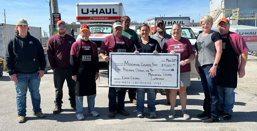 From left, Hank Elam, Brad Walton, Jerry Anderson, Ron Cox, Matt Elam, Kelsey Meyers, Brian Nollman, Dena Bates, Michelle Frauenholtz, Bill Frauenholtz.