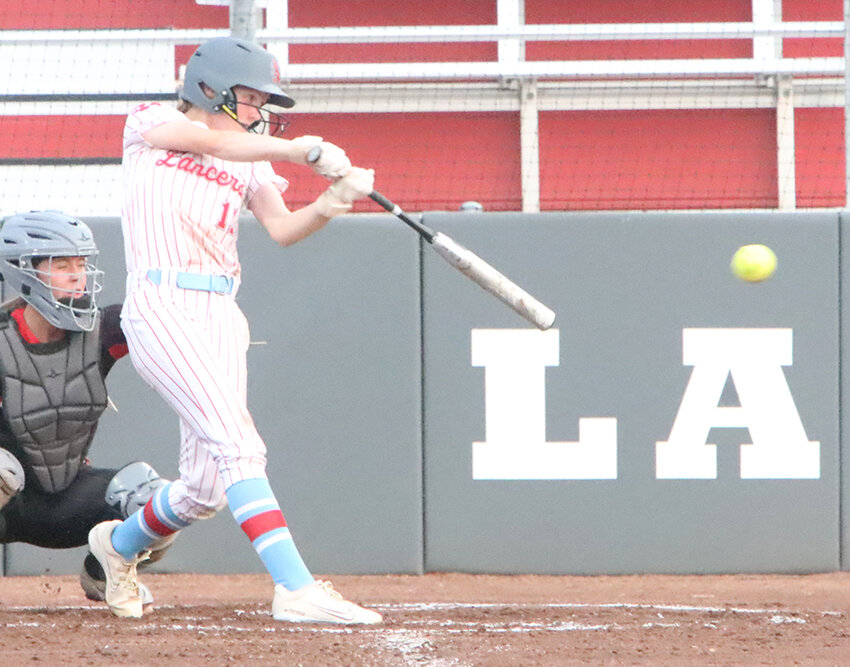 Freshman Brinley Schroeder is tied for the team-lead in hits and batting average this season. She leads the Lancers with a .992 OPS.