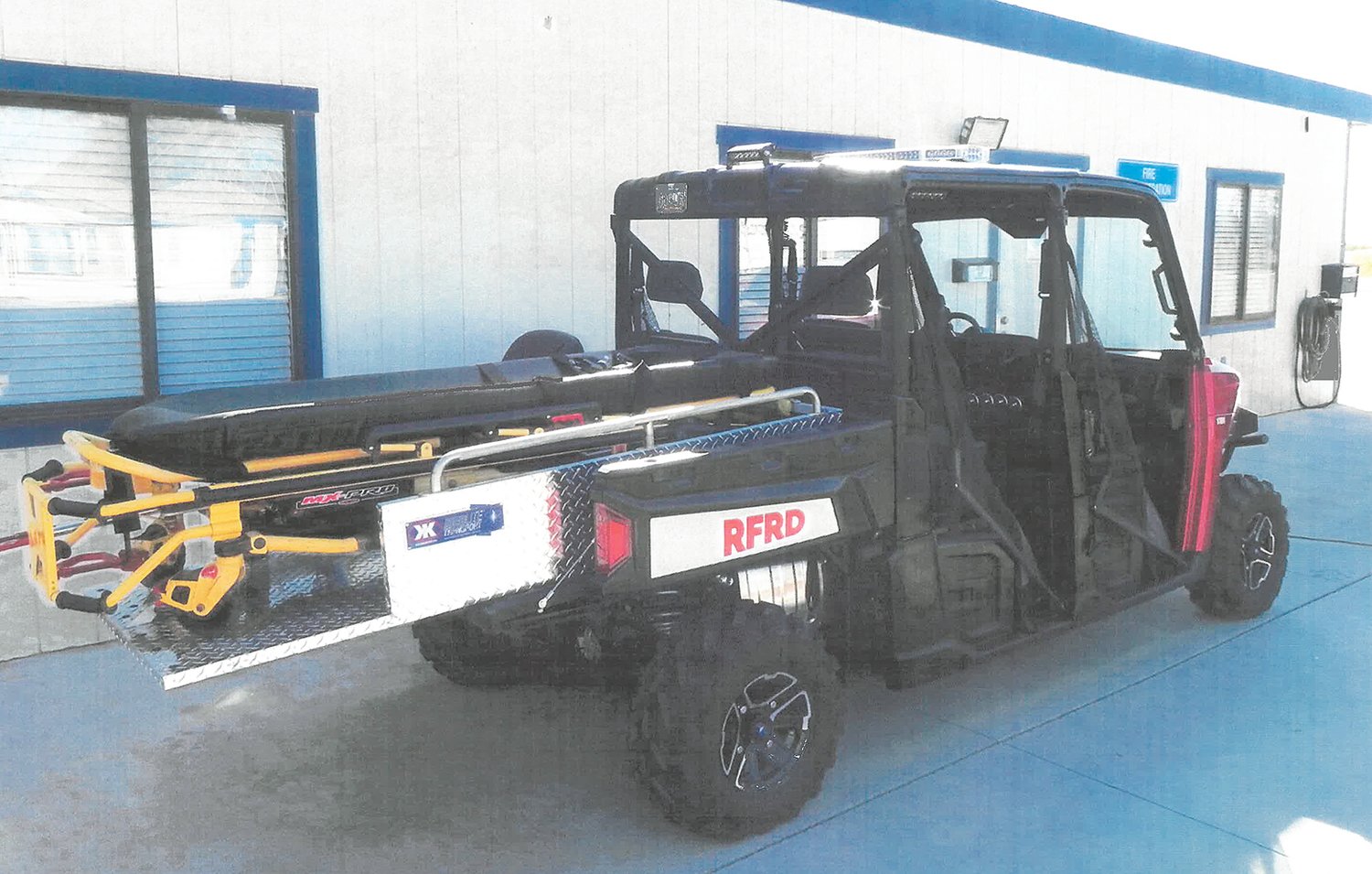 A 2017 Polaris Ranger and Ziema ATV trailer was found and purchased by the West Liberty Fire Department and Ambulance Service for $30,000 online. The department will be using this piece of equipment for rescues in locations an ambulance can't get to.