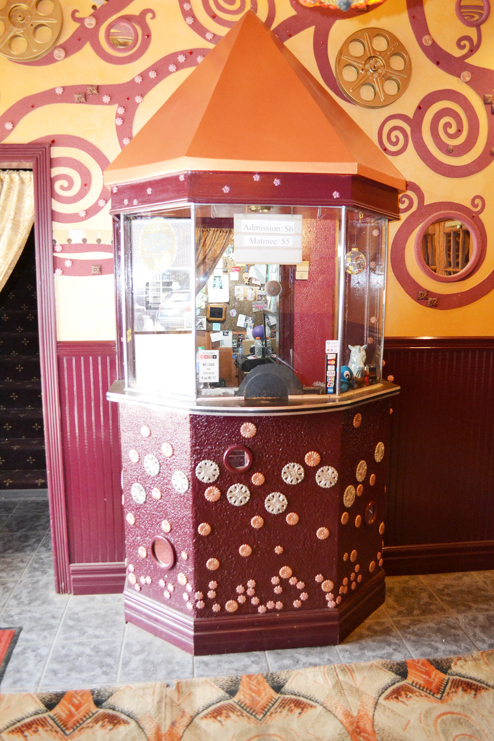 Ticket booth in the lobby