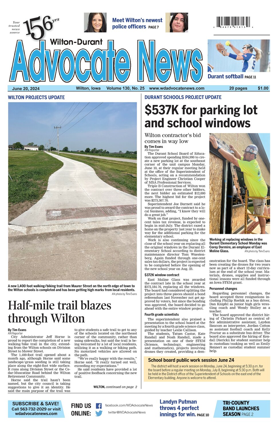 June 20, 2024 Advocate News | Wilton-Durant Advocate News