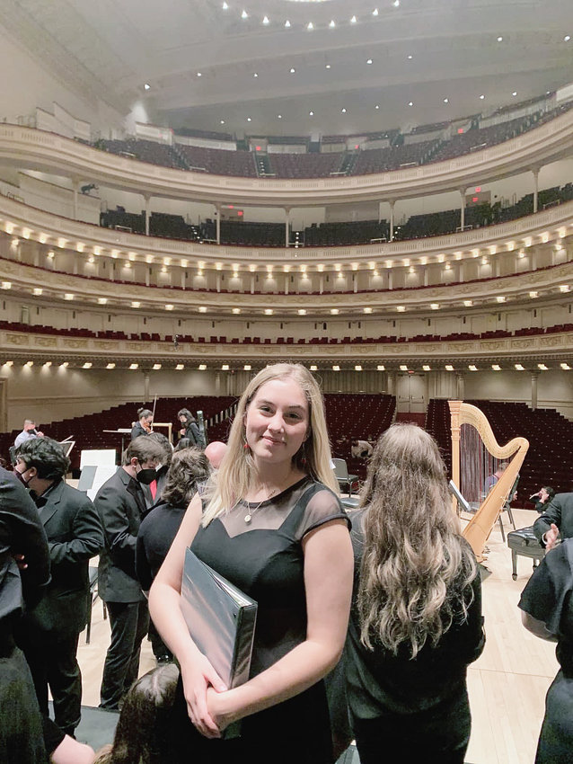 Lacey Bilyeu at Carnegie Hall.