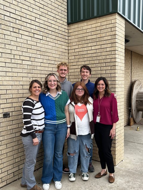 From Left: Director, Tammy May, Kate Smith, J. Clark Allen, Abbie White, Aiden Chapleau and Director, Brianna Montgomery