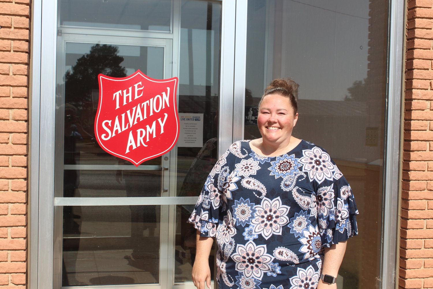 Shelby Huff, the Regional Representative for The Salvation Army, at their new location at 801 N. Sumner.