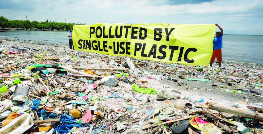 Plastic pollution is one of the great environmental challenges of the 21st century, causing wide-ranging damage to ecosystems and human health. Courtesy of Greenpeace.