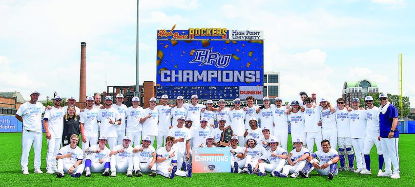 The Panthers of High Point University win the Big South Baseball Championship.