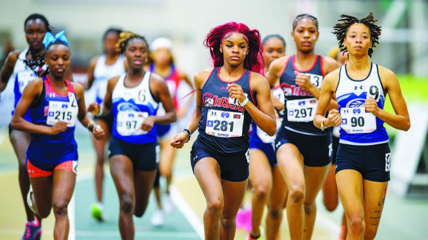 Elicia Bryant (#281) of WSSU finishes with 22 individual points.