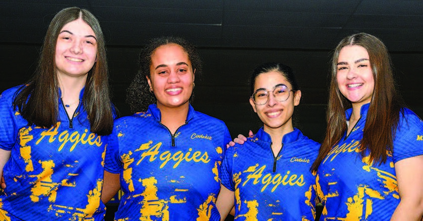 A&T Bowling Seniors (L-R): Chloe Newberry, Maya Avilez, Laura Garcia and Grace Stull.