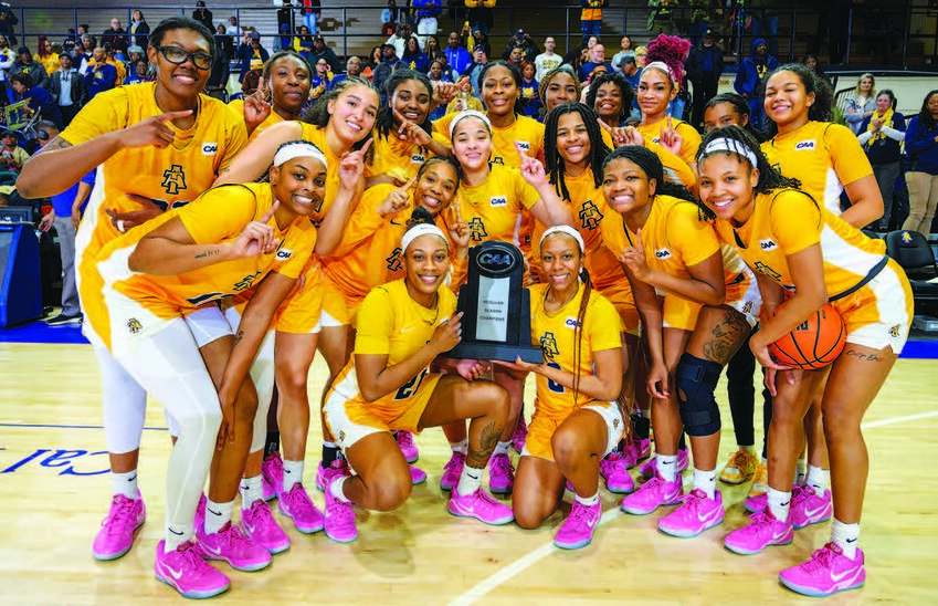 The A&T women’s basketball team are Coastal Athletic Association (CAA) champions.