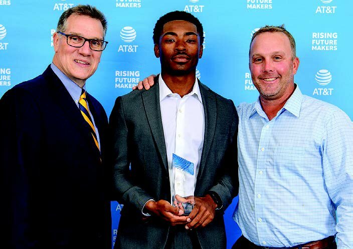 JT Taylor of A&T Baseball is the Male Rookie of the Year.