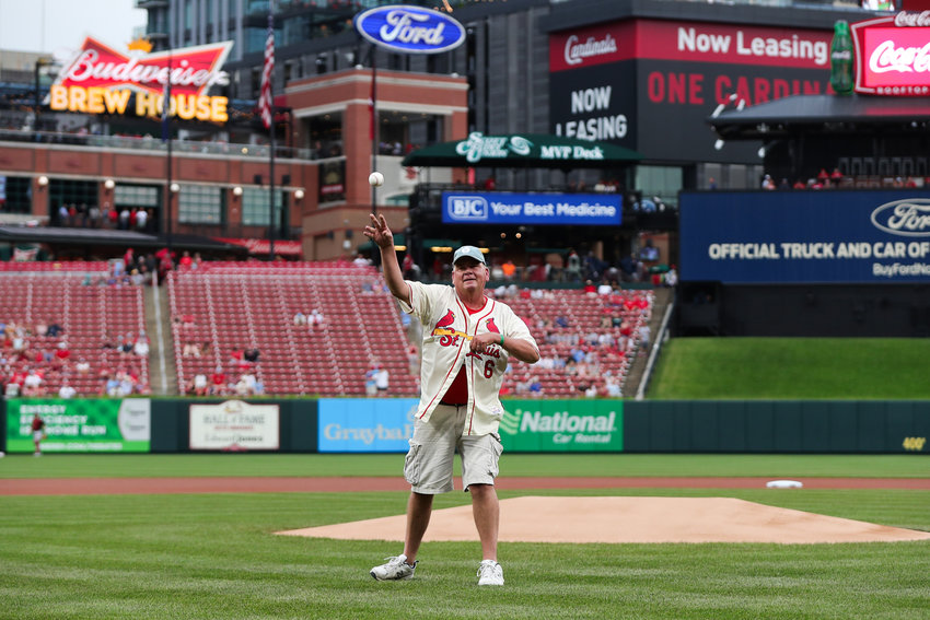 Westville Teacher of The Year throws out first pitch at St. Louis Cardinals  game, Education