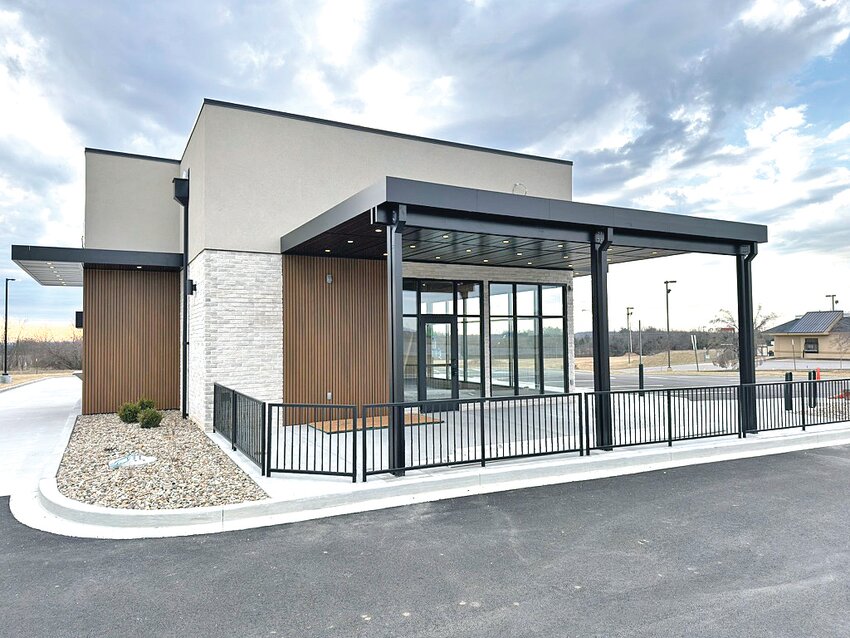 A groundbreaking ceremony was held Friday, Aug. 9, 2024, for the new Starbucks still under construction at South Perryville Boulevard and Alma Avenue. The crowd was told that plans were for the business to open in March 2025.