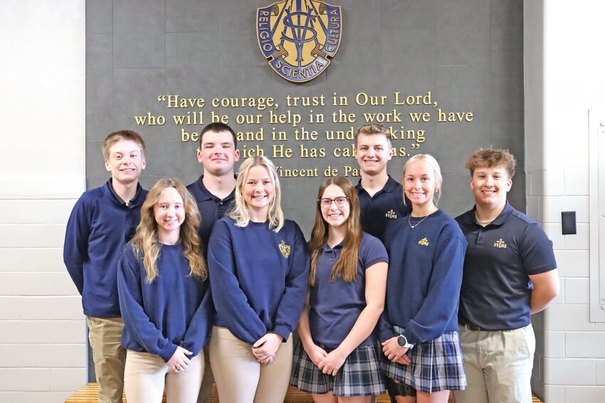 Allison Bierk, daughter of Kyle Bierk and Brandi Barker, escorted by Jack Patrick, son of Bob and Michelle Patrick; Samantha Taylor, daughter of Chad Taylor and CeCe Taylor, escorted by Colton Gremaud, son of Brent Gremaud and Kristy Gremaud; Reese Zoellner, daughter of Jason Zoellner and Beth Thompson, escorted by Noah Hager, son of Bryan Hager and Emily Hager; and Kennedy Sutterer, daughter of Chad and Liz Sutterer, escorted by Eli Abernathy, son of Penny and Jeff Richelman and the late Rob Abernathy. The 2025 Prom King and Queen will be announced on April 12 at the Prom dance.
