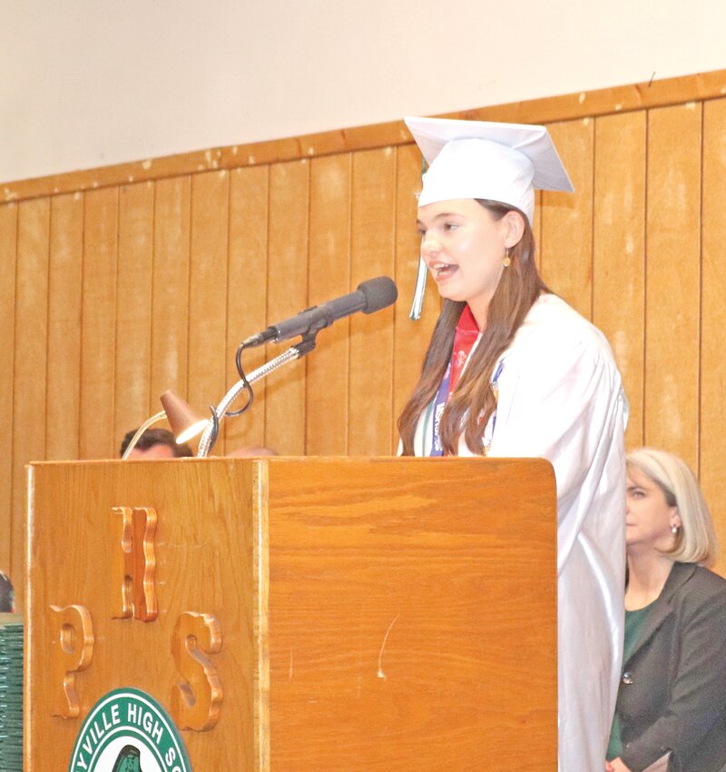 2025 Graduation student speaker Ayla Schuler offers advice to her fellow graduates on how to make life goals and reach them.