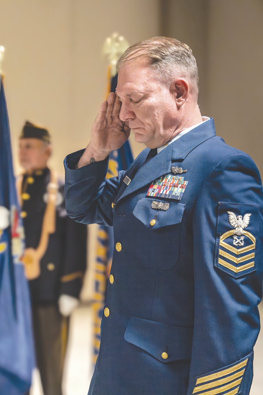 dress blue deltas ribbons and badges U.S. Army Special Operations Command Delta Force (Airborne) CSIB main image 0