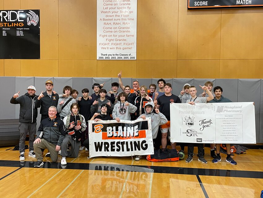 The Blaine wrestling team had a stellar subregional tournament, with four wrestlers placing first in their respective weight classes. Blaine hopes to qualify for state on Saturday, February 10.