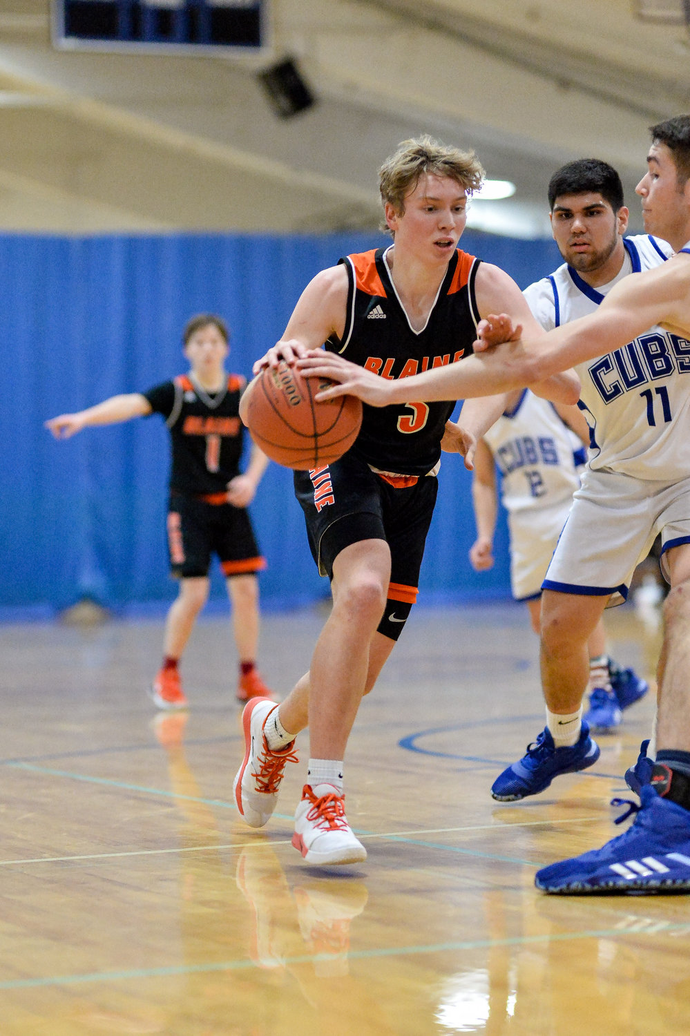 Zane Rector led Blaine’s offense with 25 points against Sedro-Woolley on January 21.