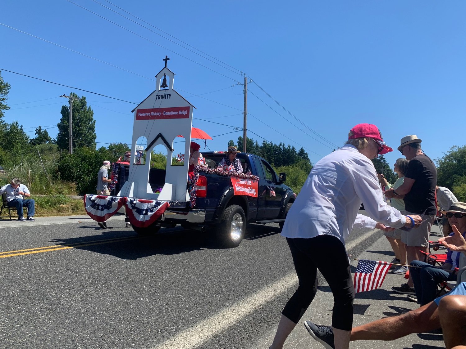 The Fourth of July parade started from the Breakers parking lot along Gulf Road and ran down Tyee Drive to the marina overflow parking lot on Sunday.