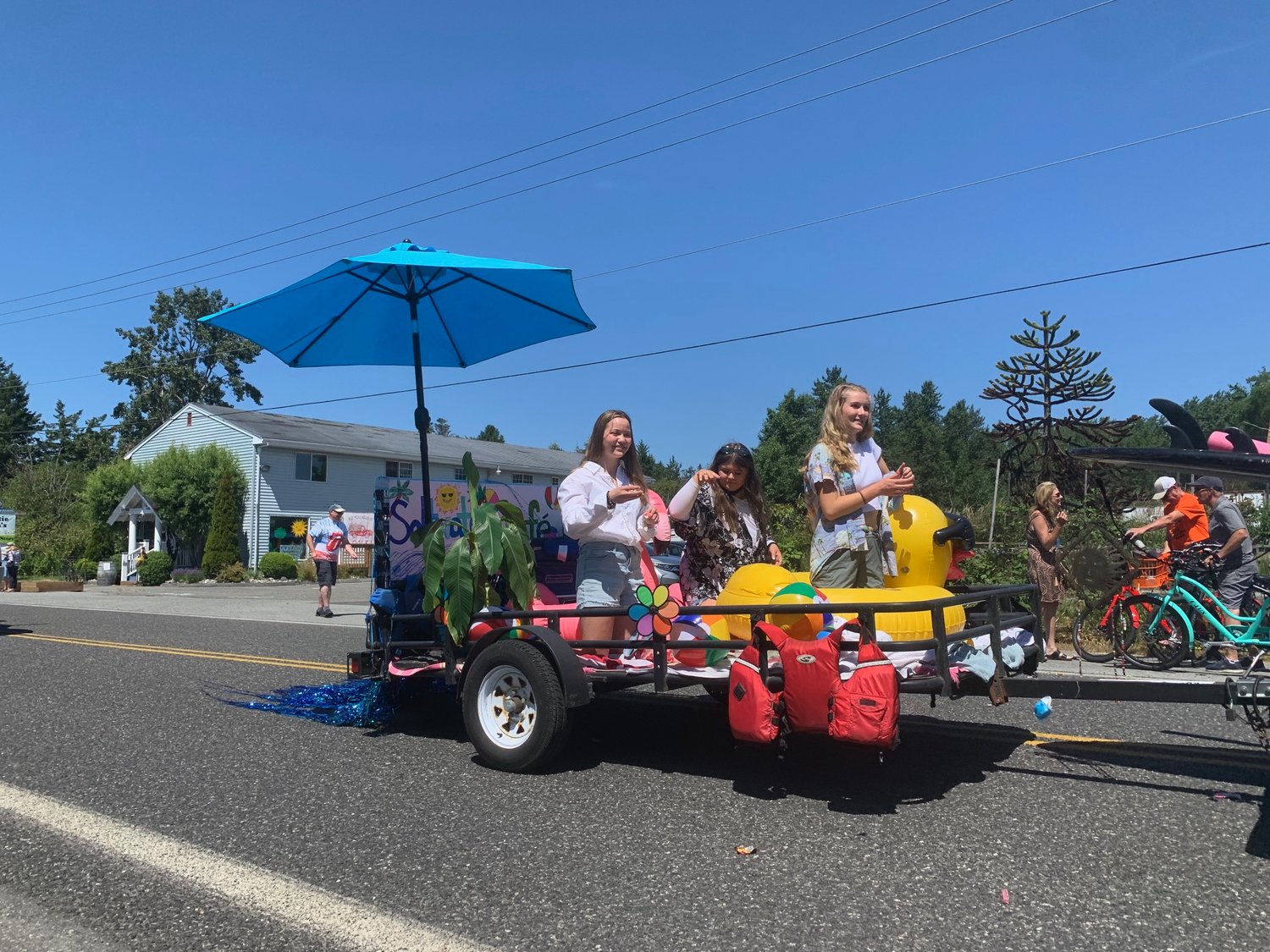 The Fourth of July parade started from the Breakers parking lot along Gulf Road and ran down Tyee Drive to the marina overflow parking lot on Sunday.