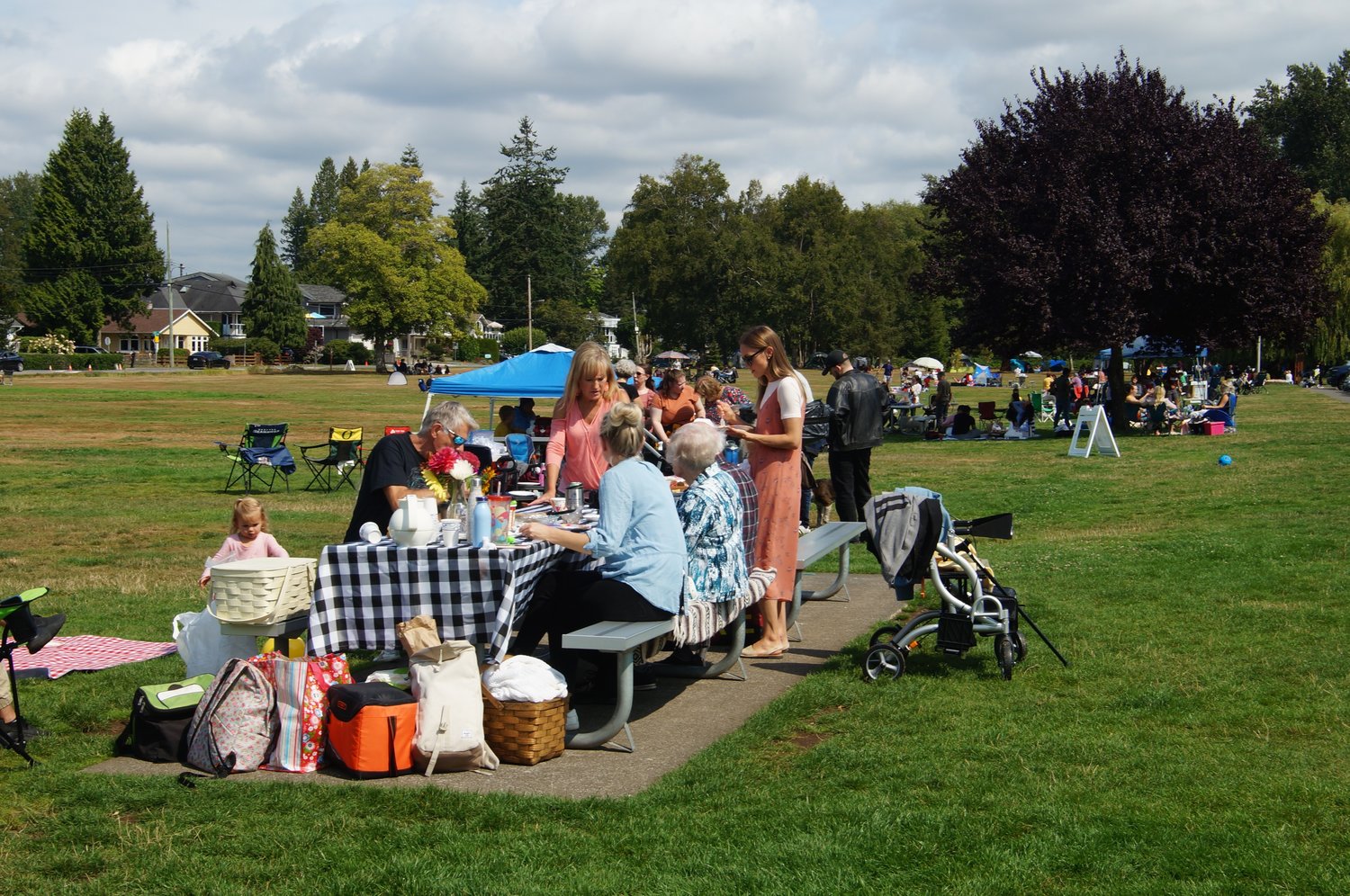 Peace Arch Park on August 21 provided a unique area for cross-border loved ones to meet during the U.S./Canada border restrictions to non-essential travel.