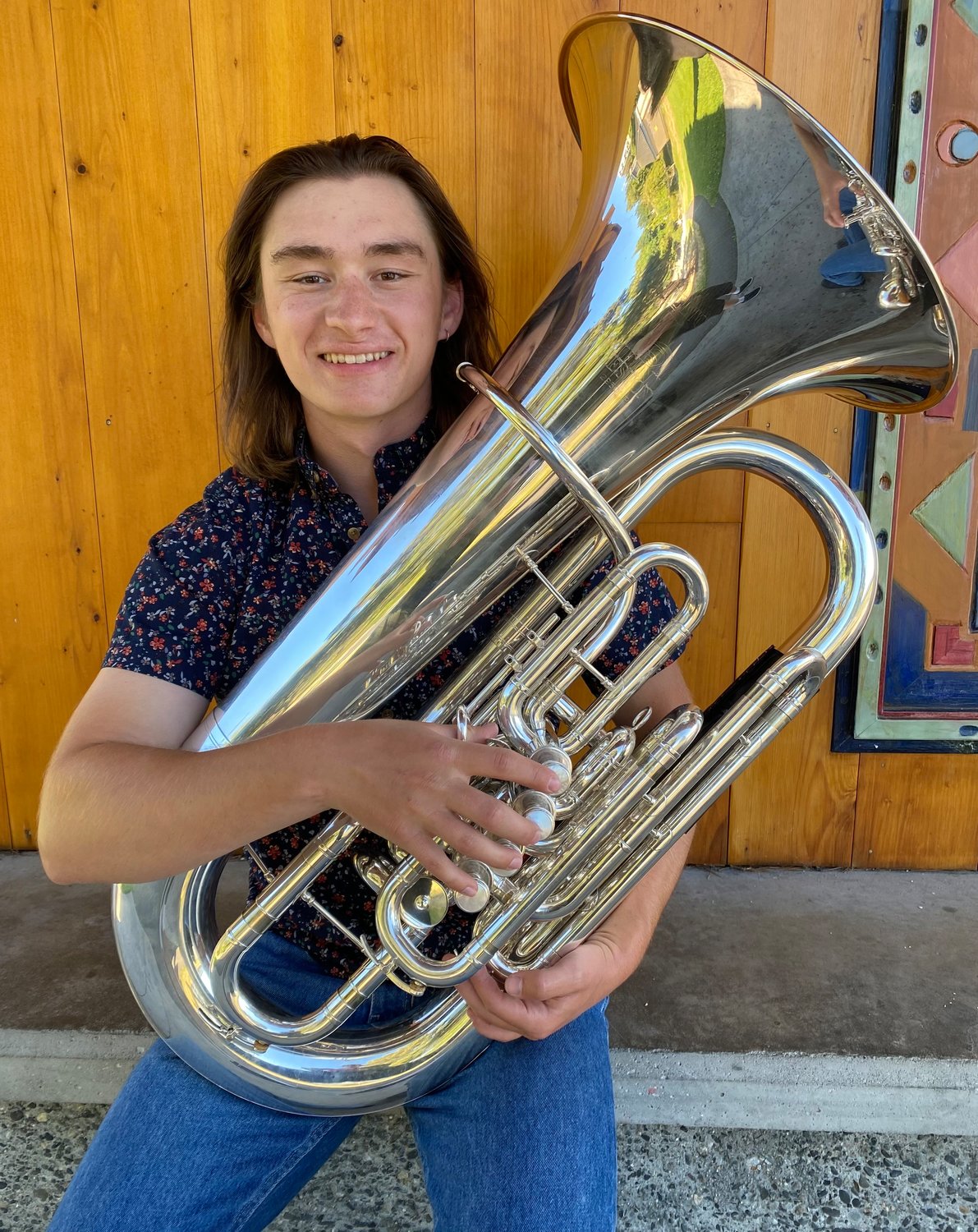 Tim Schrader won first prize for tuba in the 18-23 age division at the 2021 European Music Competition.