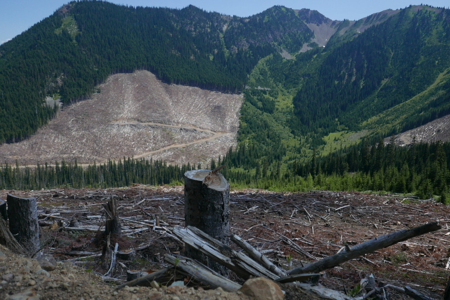 The Donut Hole at the Skagit River headwaters 15 miles north of the U.S./Canada border.