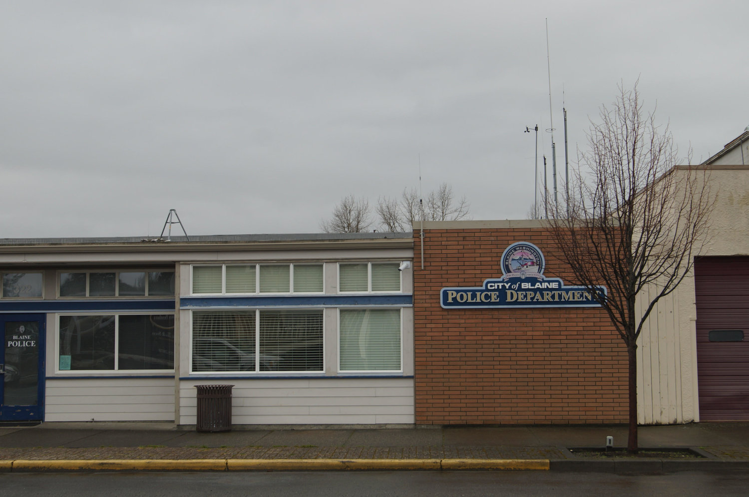 The Blaine police station.