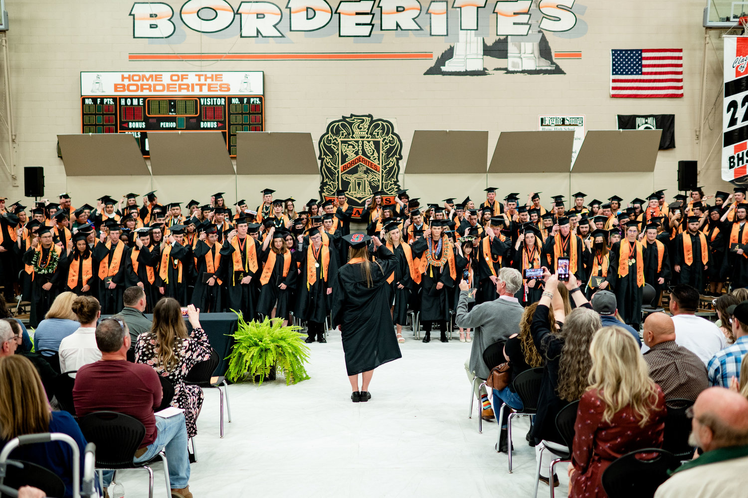 Blaine High School seniors were celebrated during a June 10 commencement ceremony in the high school gymnasium. Of the 140 students who received their diplomas, 40 graduated with honors and 10 were valedictorians.