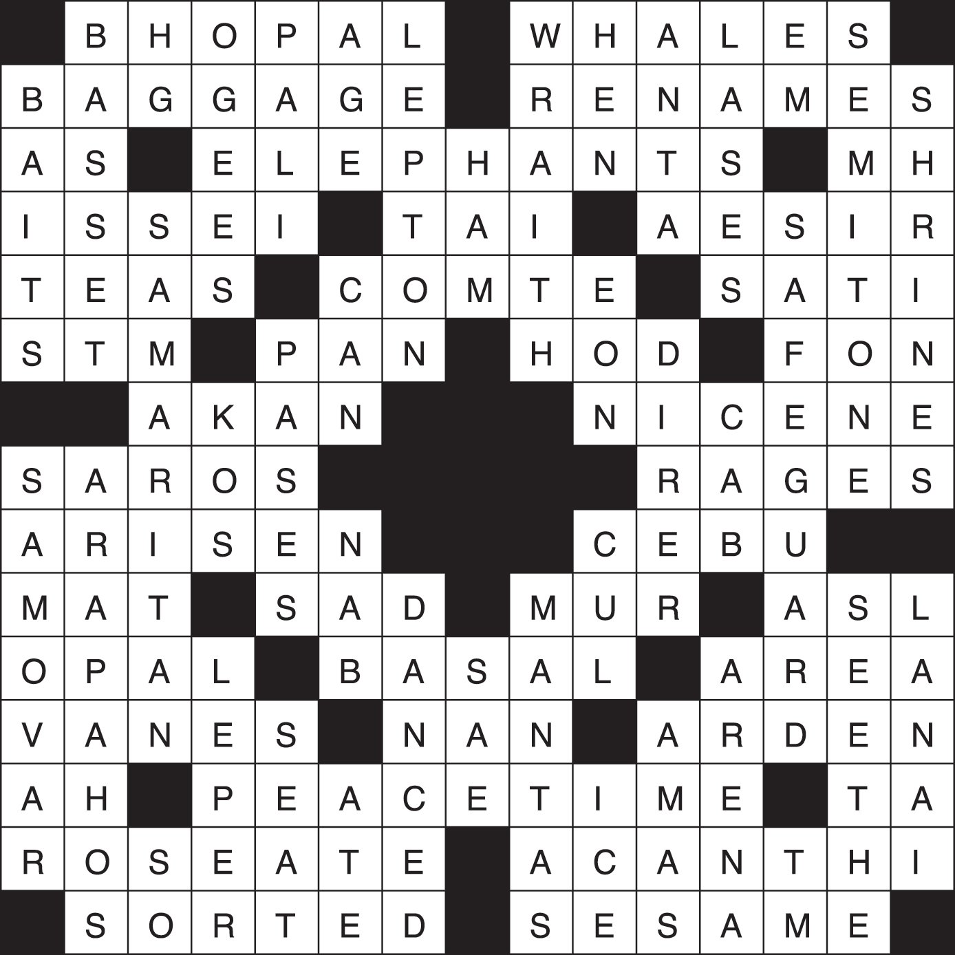 Crossword Puzzle Answers October 27 November 2 2022 All Point Bulletin