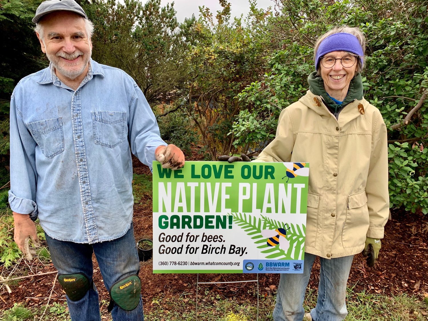 Five Birch Bay households participated in the pilot native landscaping program’s planting party on October 22.