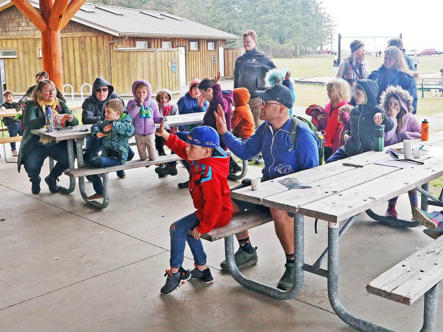 Families participated in kids activities at Birch Bay State Park on March 19.