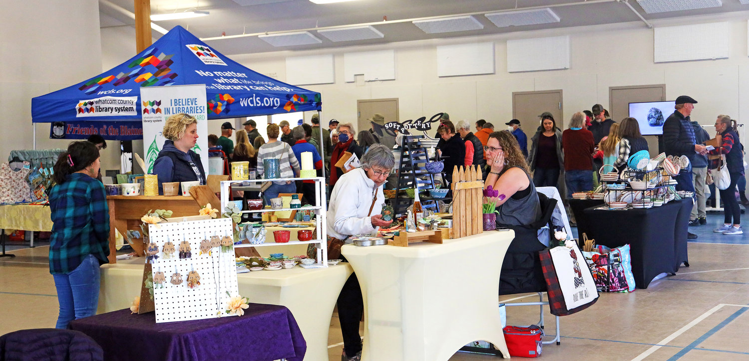 Festival-goers packed the Blaine Community Pavilion during the all-day birding expo on March 18.