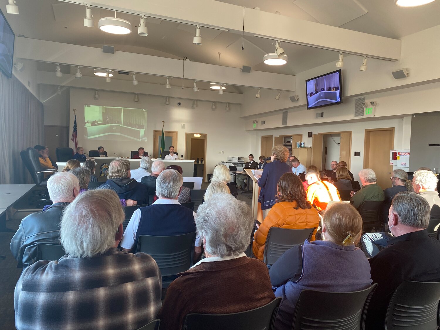 Dozens of east Blaine residents voiced concern over a proposed change to the city's PUD code that would allow large manufactured home parks in east Blaine. Blaine City Council listened to the residents’ concerns during the public comment portion of their April 24 meeting.