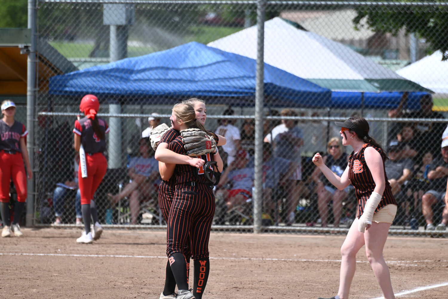 Blaine beat Riverside 3-1 in the quarterfinals of the 1A softball state championships in Richland on May 26.