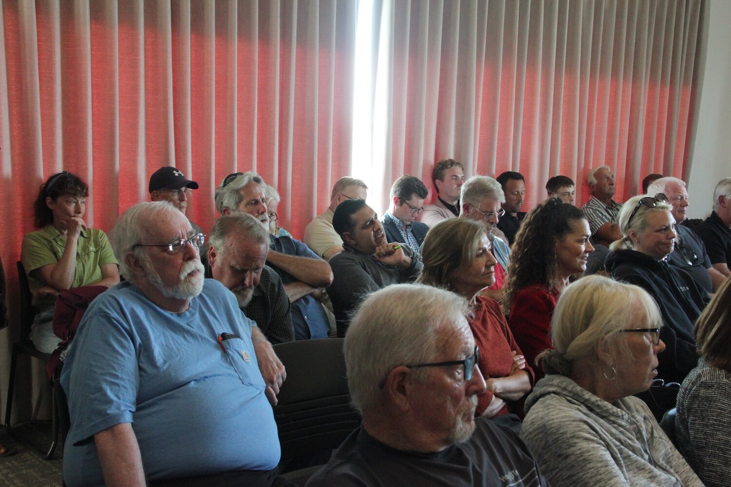 Dozens of people packed into Blaine City Council chambers on July 10 for a public hearing on council’s decision to enact an emergency moratorium on manufactured home park building permit applications.