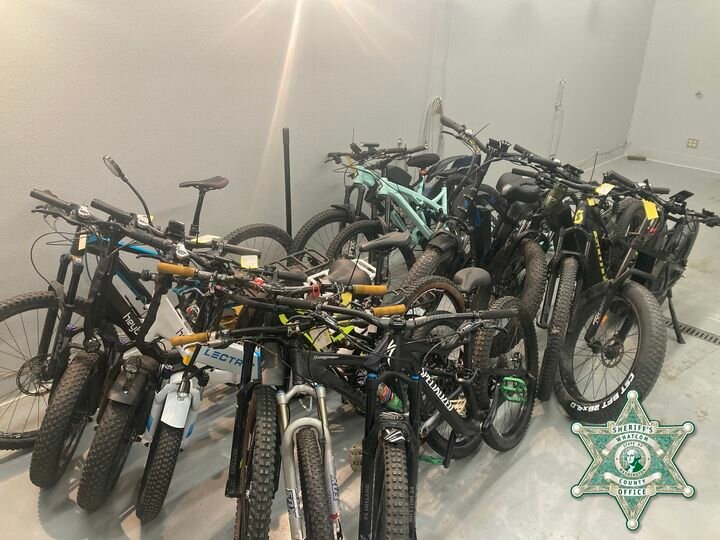 The Whatcom County Sheriff’s Office recovered 15 stolen bicycles from a Birch Bay residence on September 7.