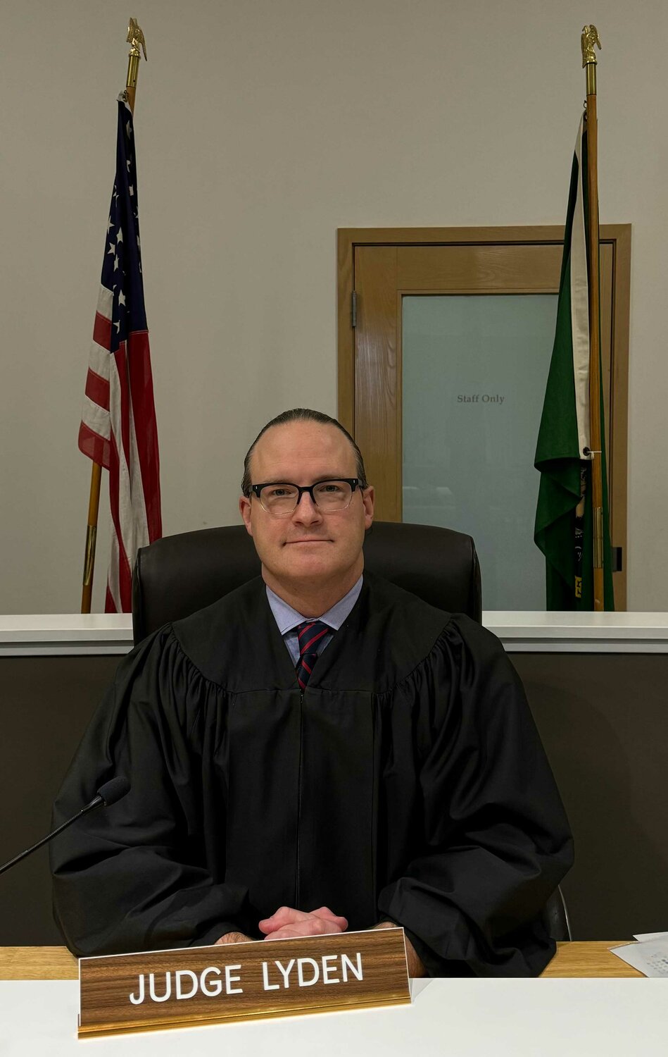 Judge Thomas Lyden in Blaine Municipal Court on December 6.