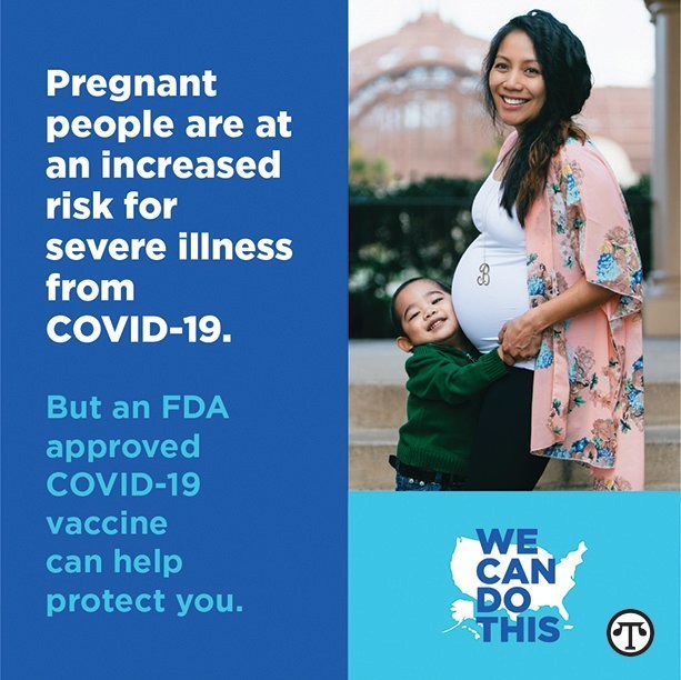 Getting a COVID-19 vaccine is a healthy idea for Iowans who are or want to become pregnant.