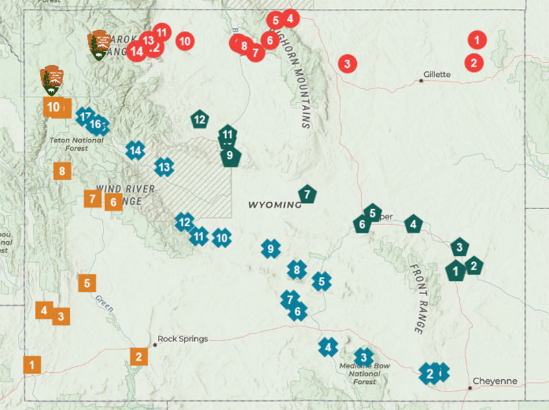 A new interactive map created by the Wyoming State Geological Survey showcases some of the geology that can be found along the state&rsquo;s various routes to Yellowstone National Park.