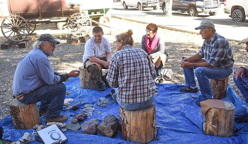 On Saturday, June 18, Meeteetse Museums will host a stone tool knapping workshop from 10 a.m.-2:30 p.m. The event takes place beside the First National Bank Museum.