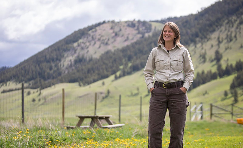Amy Girard, 42, is the National Elk Refuge&rsquo;s new wildlife biologist. She&rsquo;s lived in Jackson for roughly 15 years and took the job this February.