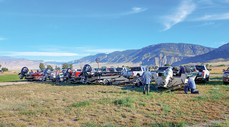 Walleyes Unlimited and Polestar Outdoors provided boats and fishing equipment for a youth fishing trip at Buffalo Billl Reservoir this summer. President of the Big Horn Basin chapter of Walleyes Unlimited Pat Slater thanked the members for donating their time and use of their boats.
